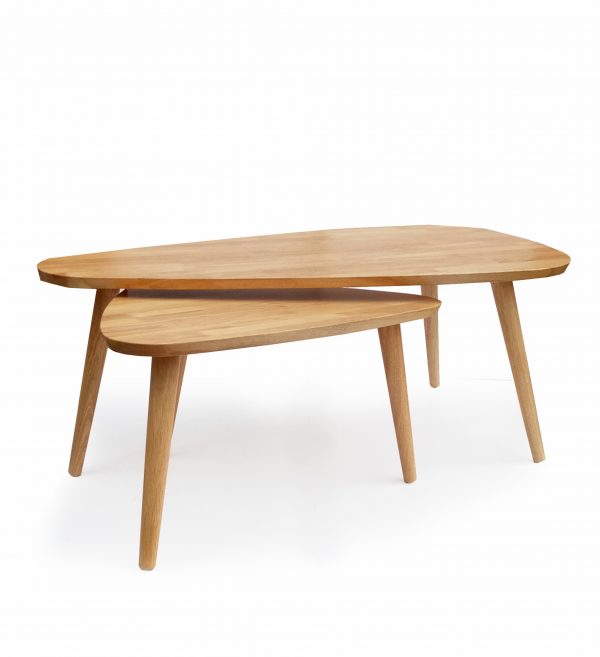 Archi Coffee Table Set 2 In 1 Natural Color
