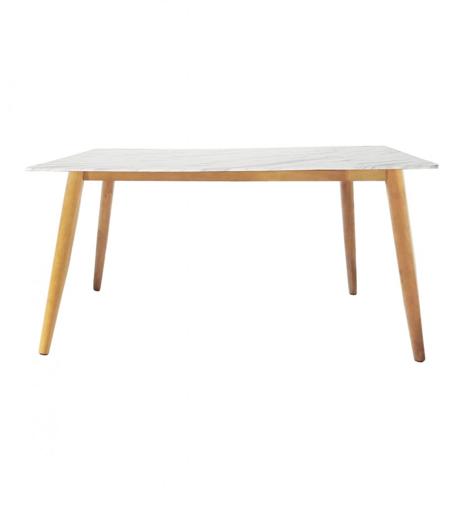 Moresmart Marble Dining Table ( Wooden leg ) | MoreDesign.com