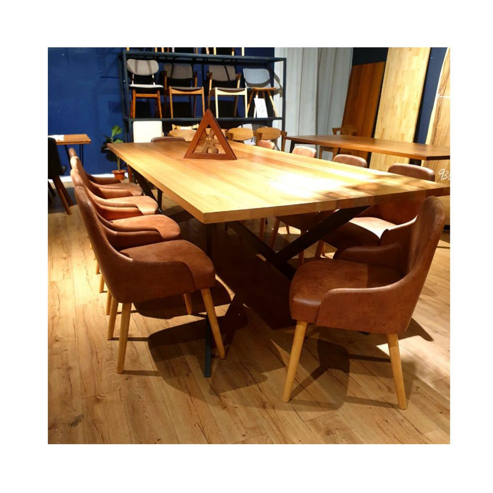 Solid Wood Dining Table Malaysia | Woodpedia Table | MoreDesign.com