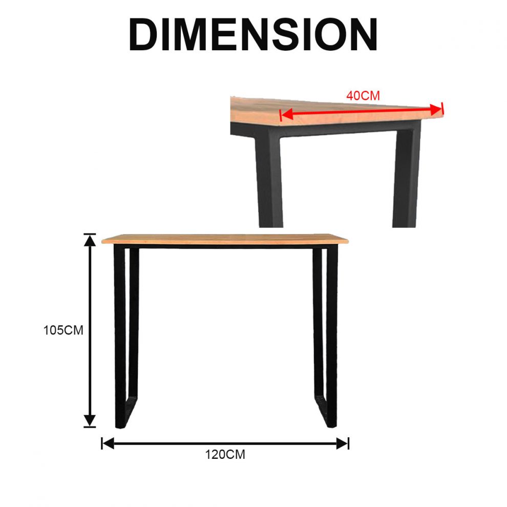 Metatic Wood Bar Table