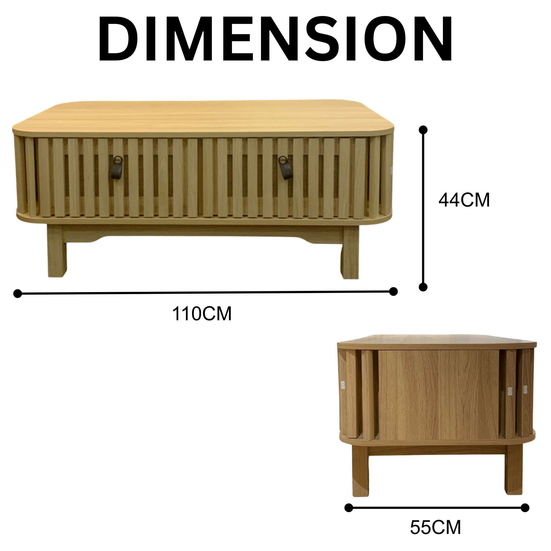 Rayka Coffee Table Dimension