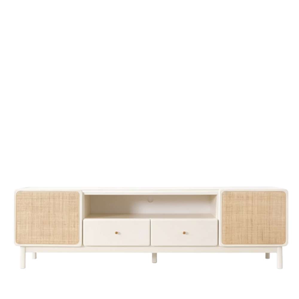 Kino Rattan TV Console (White)